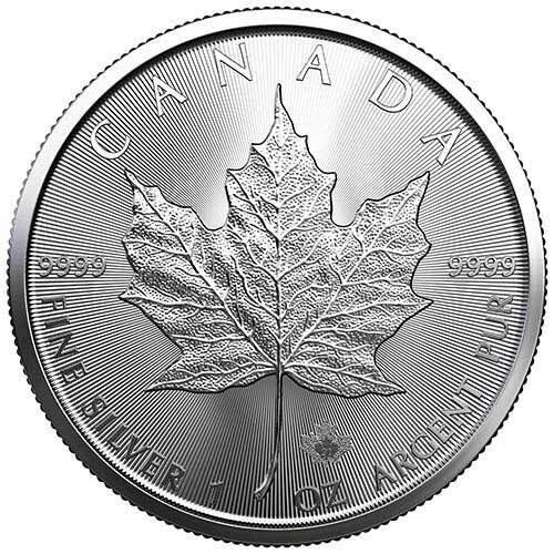 Feuille d'érable canadienne 1 once d'argent 2021 LOT DE 25 PIÈCES