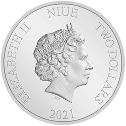 Niue: Il Signore degli Anelli - Frodo Baggins colorato 1 oncia d'argento 2021 Proof