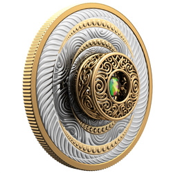 Canada: Dancing Ammolite - Elements of Nature "Air" Silber 2024 Gilded Proof Coin