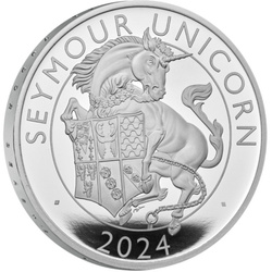 The Royal Tudor Beasts: The Seymour Unicorn 1 oz Plata 2024 Proof