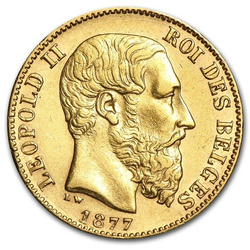 Belgie, 20 franků Leopold II Různé ročníky