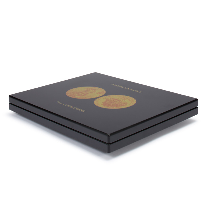 Leuchtturm: Presentation cases Volterra for 30 American Eagle 1 oz Gold coins in capsules