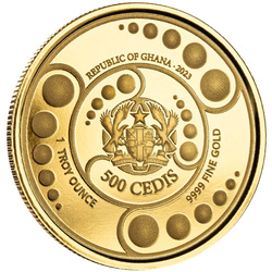 Ghana: Alien colorato 1 oncia d'oro 2023 Proof
