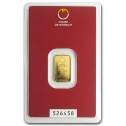 Austrian Mint 2 gram Gold Bar