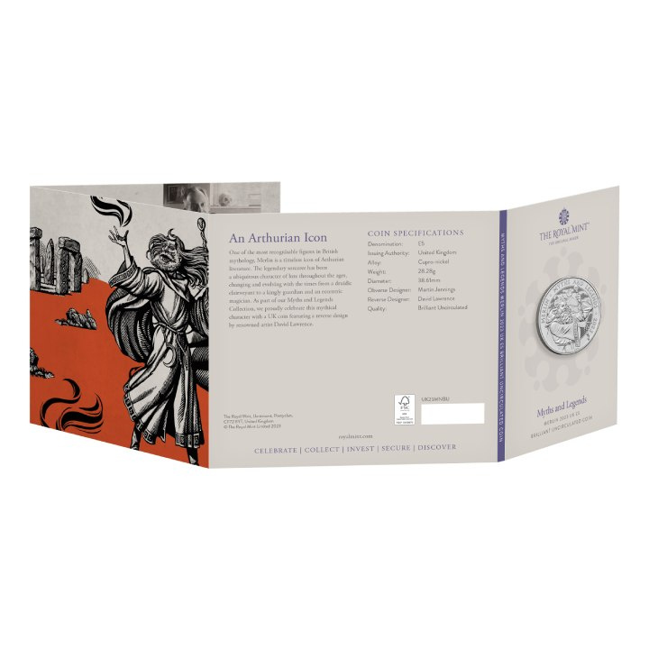 Myths & Legends: Merlin £5 Miedzionikiel 2023