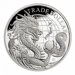 St Helena Modern Japanese Trade Dollar 1 once d'argent 2023 Proof