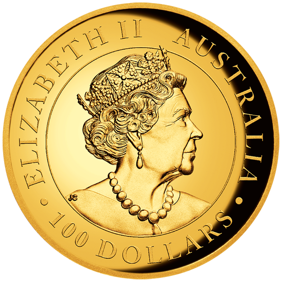 Australijski Kangur 1 uncja Złota 2022 Proof High Relief