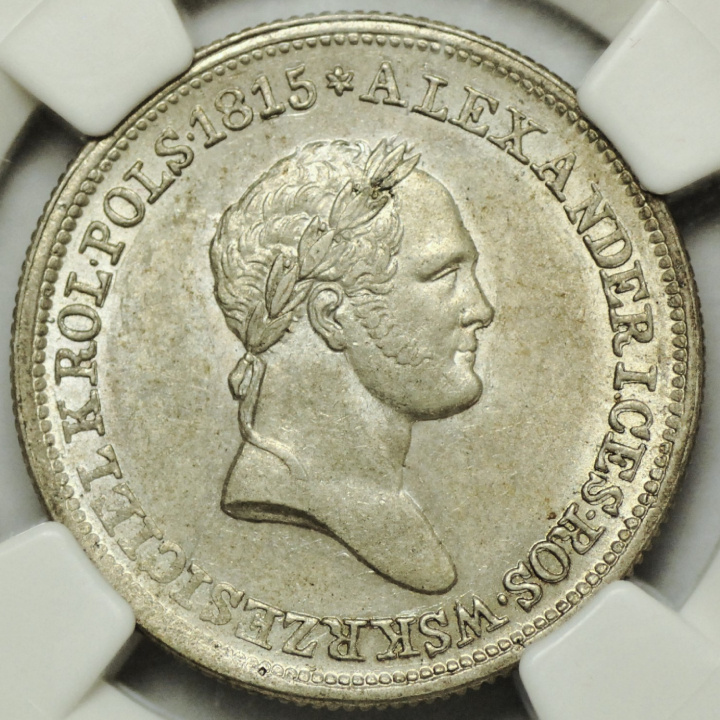 Lengyel Királyság/Oroszország I. Miklós, 2 aranyérme 1830 FH NGC MS62