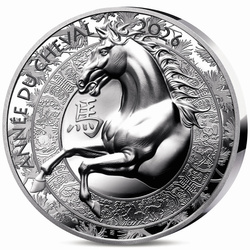 Francja: Rok Konia 1 uncji Srebra 2026 Proof