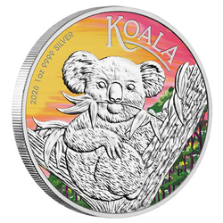 Silver Coin Perth Mint: Koala Colored 1 oz Silver 2026 (Brisbane Money Expo Anda Special)