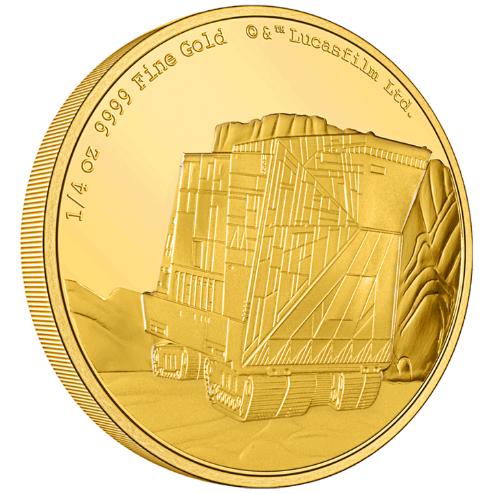 Niue: Star Wars - Sandcrawler 1/4 uncia arany 2022 Proof