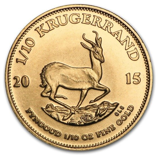Krugerrand 1/10 unce zlata 2015
