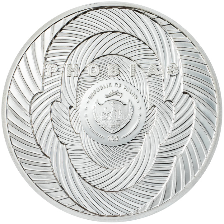 Palau: Phobias - Thalassophobia coloured 2 oz Plata 2024 Proof