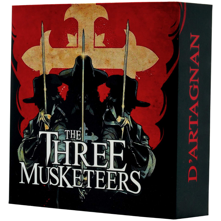 Niue: The Three Musketeers - D’Artagnan pozłacany 2 uncje Srebra 2022 High Relief Antiqued Coin