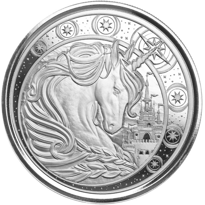 Ghana: Unicorn 1 oz Silber 2023