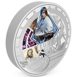 Niue: Star Wars - Luke Skywalker coloured 3 oz Silver 2023 Proof
