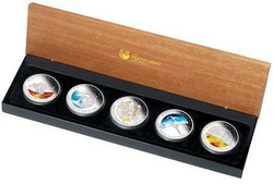 Discover Australia: The Dreaming Series Set 5 uncji Srebra 2009 Proof