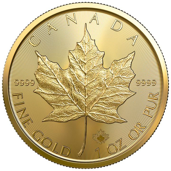 Hoja de Arce Canadiense 1 oz Oro 2023