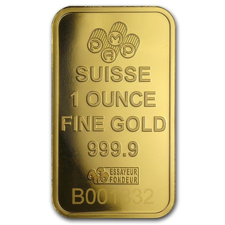 Lingot d'or 1 once Pamp Rose