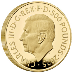 A Tudor-dinasztia királyi állatai: Richmondi agár 5 uncia arany 2025 Proof