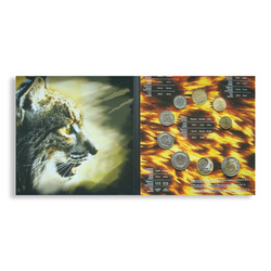 Pièces de monnaie polonaises en circulation « Ryś » - ensemble de pièces de 1 gr - 5 zł 2012