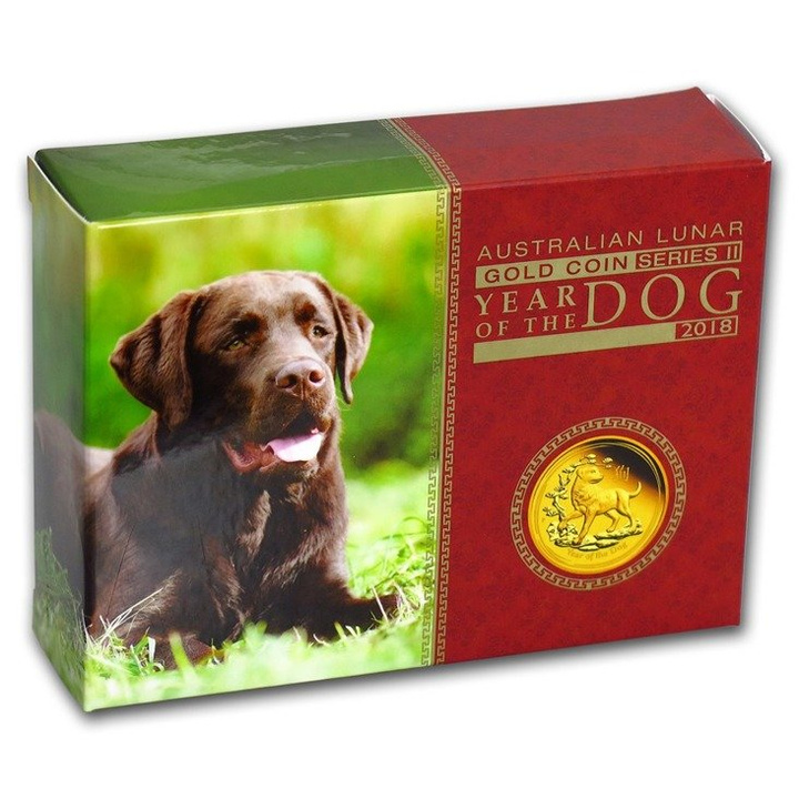 Lunar II: Year of the Dog 1/4 oz Gold 2018 PROOF