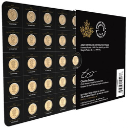 Kanadyjski Liść Klonowy 25 x 1 gram Złota 2021