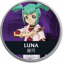 Niue: Yu-Gi-Oh! Luna kolorowana 1 uncja Srebra 2024 Slab