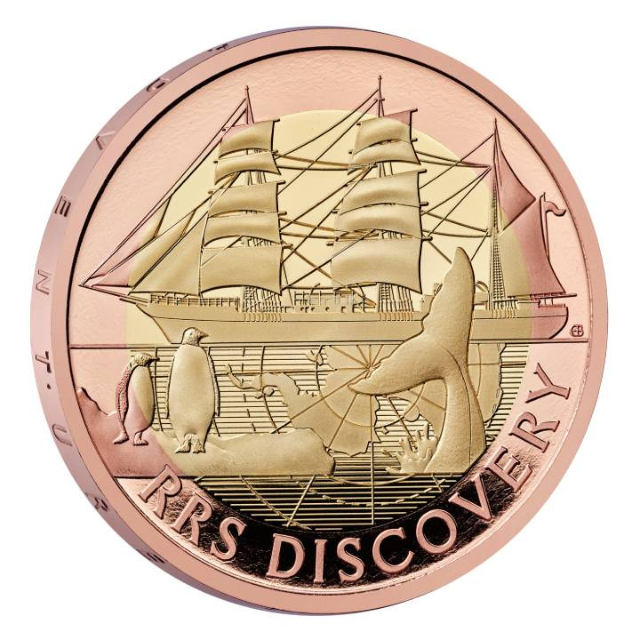 RRS Discovery £2 oro 2025 Proof