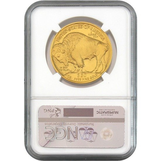 Bisonte americano 1 oncia d'oro 2016 MS 70 ER NGC