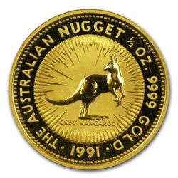Canguro Australiano - Nugget 1/2 oz Oro 1991