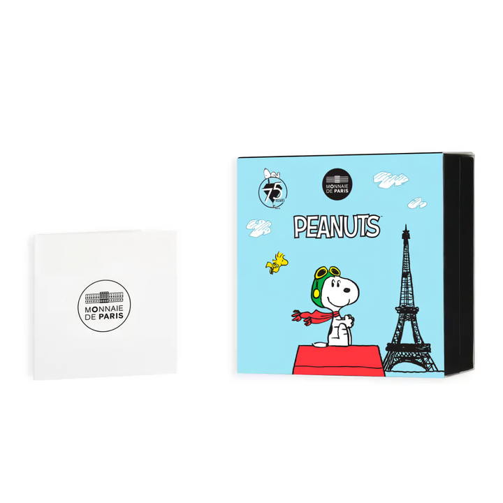 Златна монета Peanuts Snoopy 75-та годишнина 0,5 г злато Пруф 2025