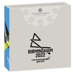 Birmingham 2022 Commonwealth Games colored Silver 2022 Proof Piedfort Coin