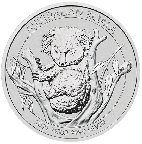 Koala 1000 gramos Plata 2021
