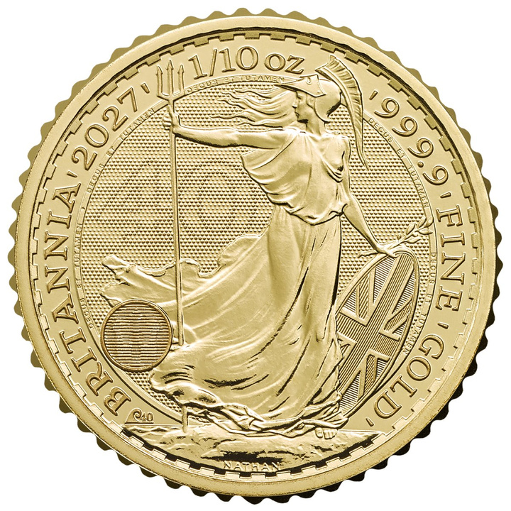 Złota Moneta Britannia 1/10 uncji Złota 2027
