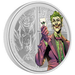 Niue: DC Villains - The Joker kolorowany 1 uncja Srebra 2023 Proof