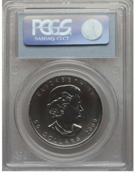 Kanadský javorový list 1 unce palladia MS69 PCGS 2009
