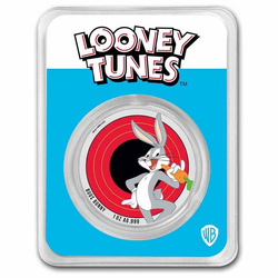 Samoa: Looney Tunes - Bugs Bunny colorato 1 oncia d'argento 2022 Slab