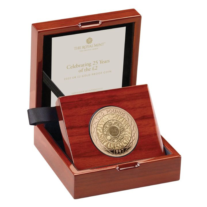 25. évforduló £2 arany 2022 Proof