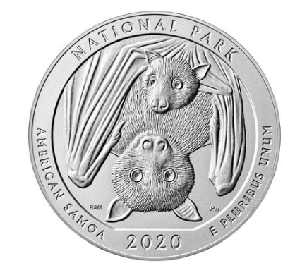 Parque Nacional de Samoa Americana 5 oz Plata 2020