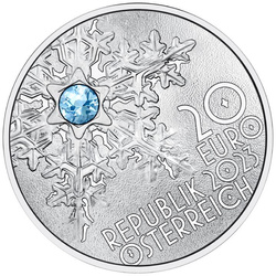 Secrets of Snow 20 euros argent 2023 Proof