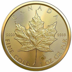 Hoja de Arce Canadiense 1 oz Oro 2021 PAQUETE DE 15 PAQUETES