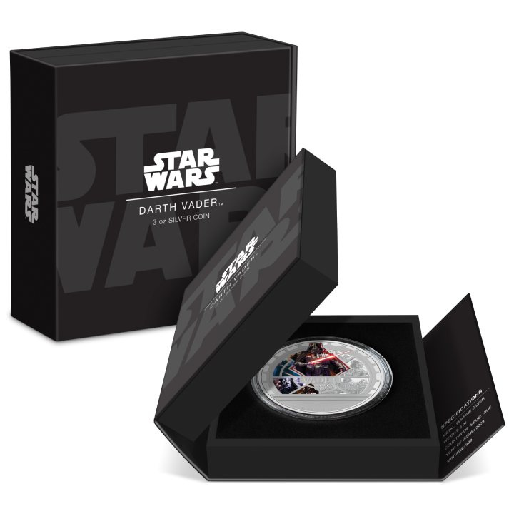 Niue: Star Wars - Darth Vader coloured 3 oz Silber 2023 Proof