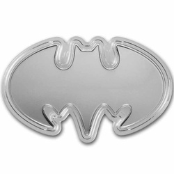 Samoa: Batman Batarang 1 oncia d'argento 2024 Moneta sagomata