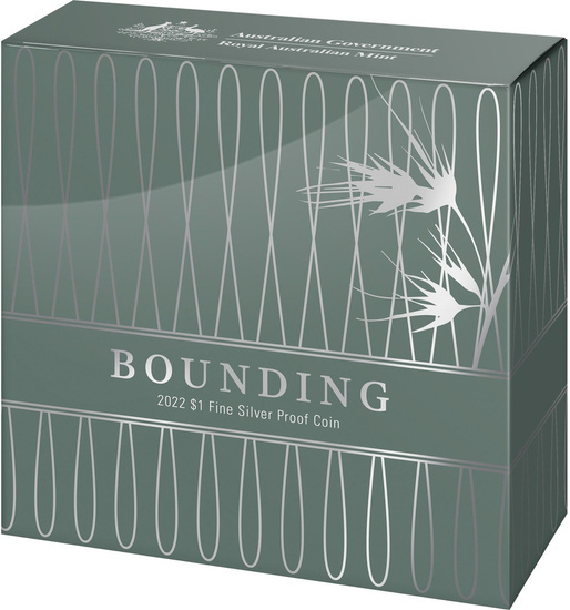 Kangaroo Bounding 1/2 unce stříbra 2022 Proof