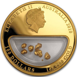 Tesori dell'Australia: Oro 1 oncia d'oro 2010 Proof