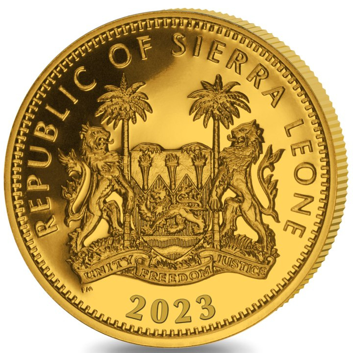 Sierra Leone: Big Five - Elephant 1 uncja Złota 2023