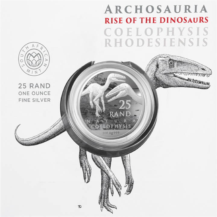 Nature : Rise of the Dinosaur - Coelophysis Rhodesiensis 1 once d'argent 2020