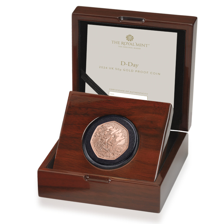 D-Day 50p arany 2024 Proof