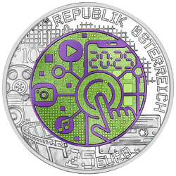 Niob-Serie: Digitalisierung farbig 25 Euro Silber 2025